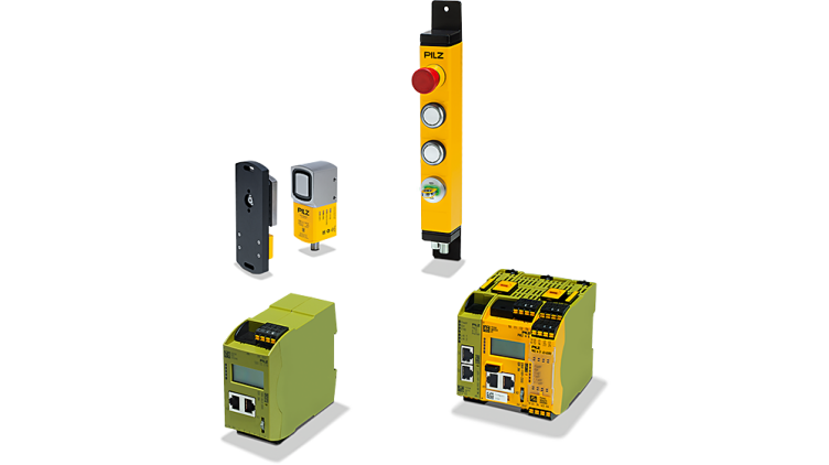Pilz PSENslock 2 combined with PITgatebox and a PNOZmulti base unit