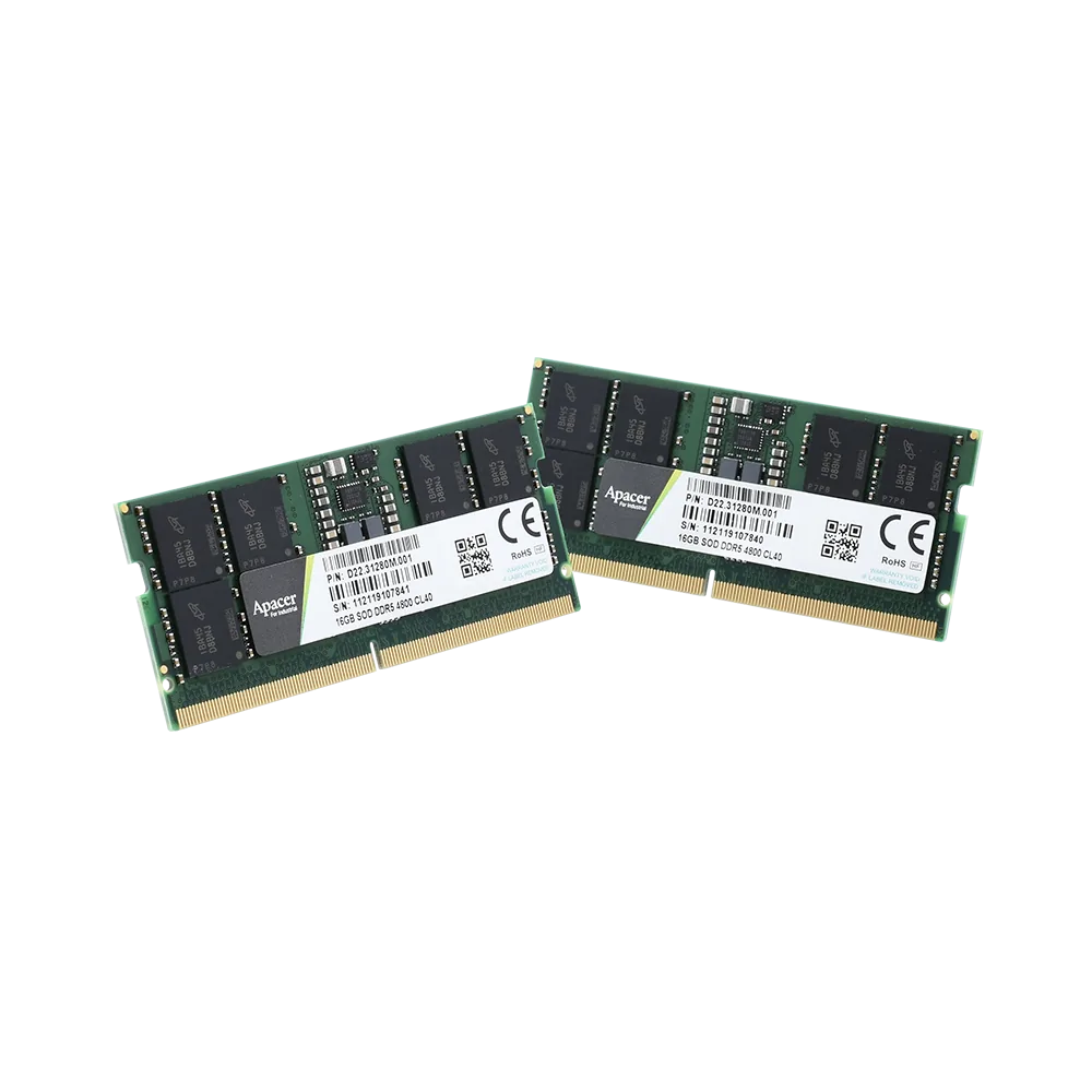 Apacer industrial DRAM with product-specific lifecycle and environmental options