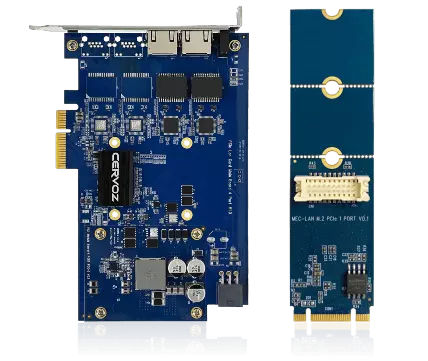 Cervoz multi-port RS-232, RS-422 and RS-485 expansion module
