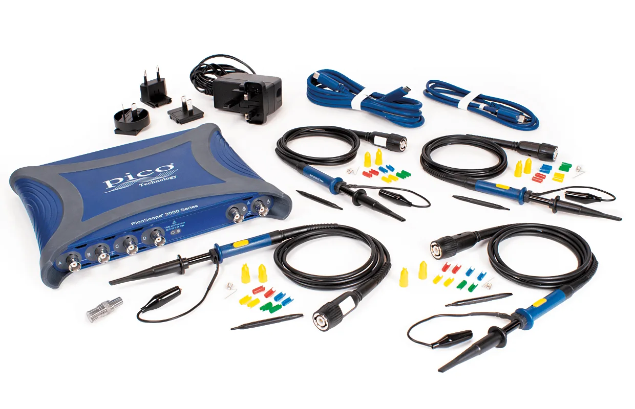 PicoScope 3000E Series deep memory and high-speed signal capture view