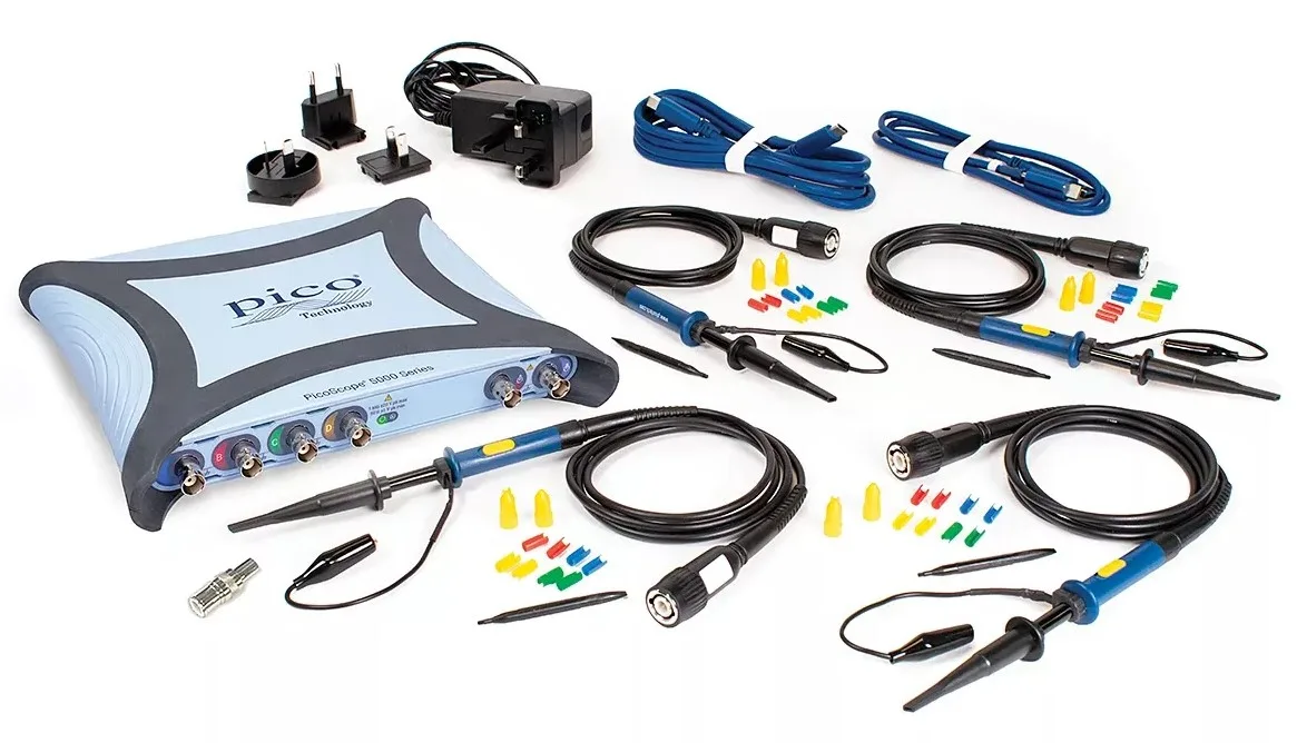 PicoScope 5000E waveform analysis and precision measurement interface