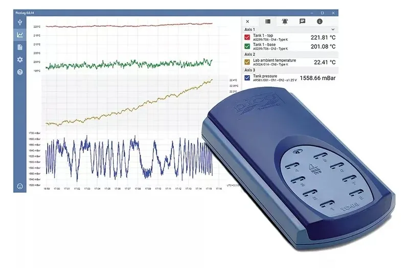 PicoLog TC-08 — 8-channel Thermocouple Data Logger view 3 thumbnail