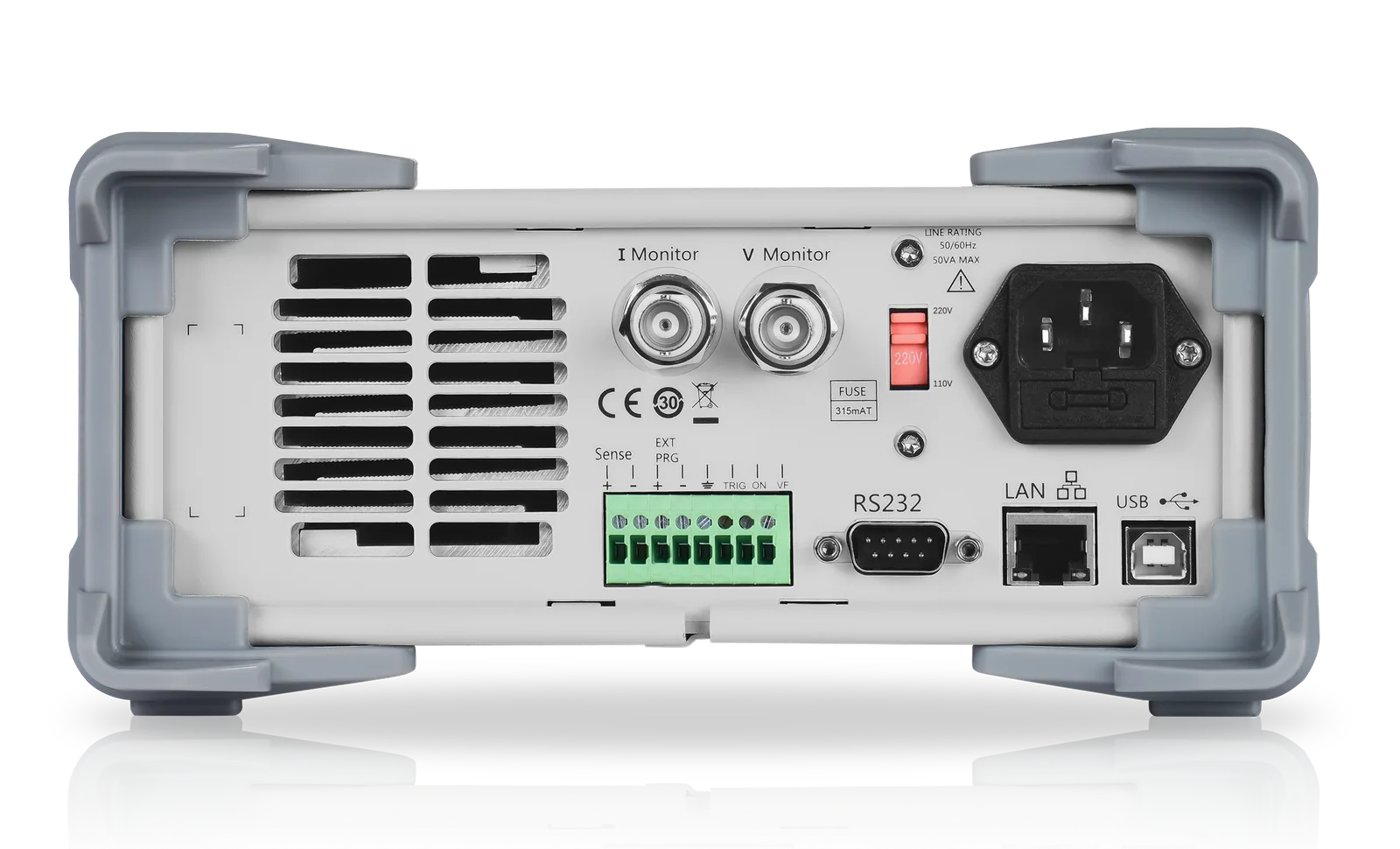 SDL1000X rear interface and bench test connections