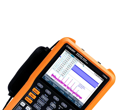SHS1000X handheld oscilloscope front-panel operation