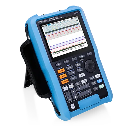 SHS800X portable oscilloscope field measurement view