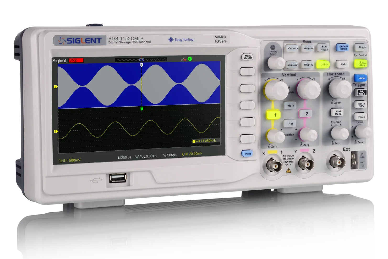 SDS1000CML+ — 2-channel Entry Oscilloscopes, 100 / 150 MHz