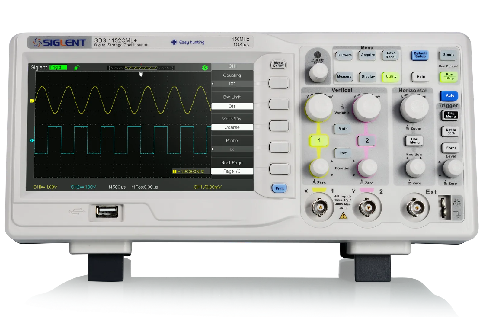 SDS1000CML+ — 2 Mpts Long Memory and Waveform Analysis