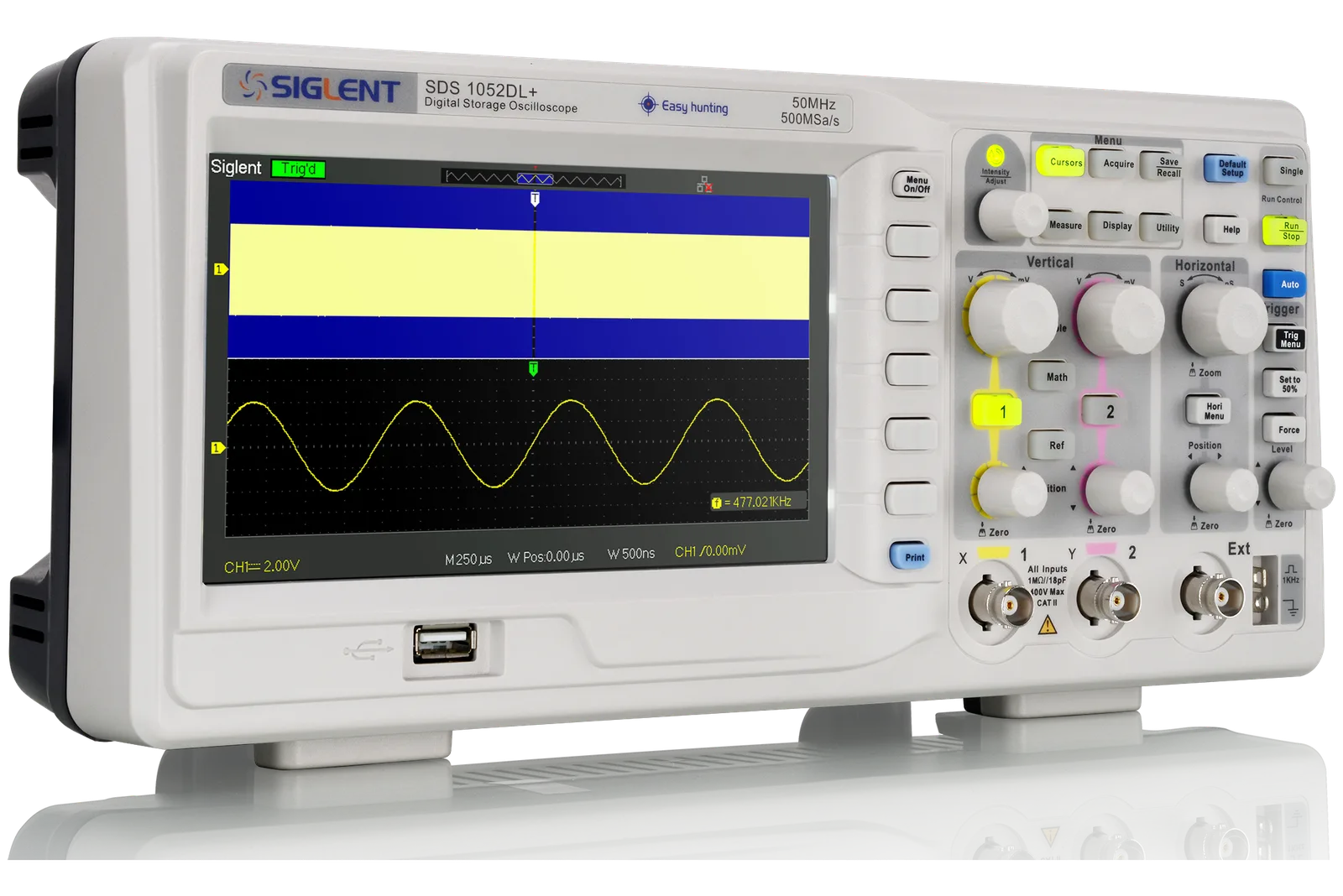 SDS1000DL+ — Measurement, Math and Zoom Functions