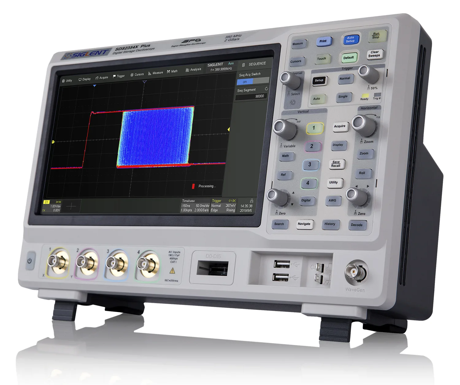 SDS2000X Plus — 10.1-inch Capacitive Touch Display