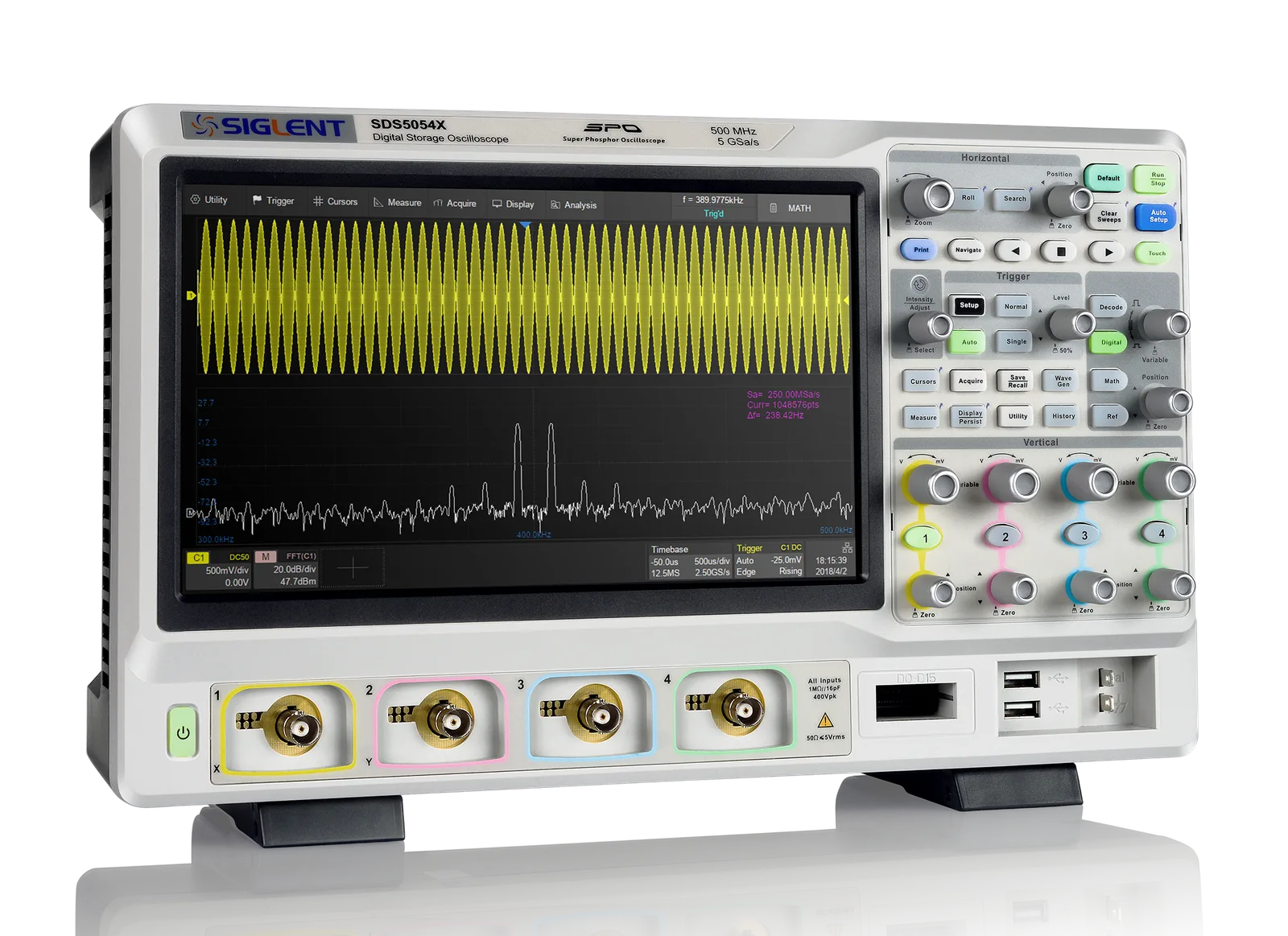 SDS5000X — 350 MHz to 1 GHz Super Phosphor Oscilloscopes