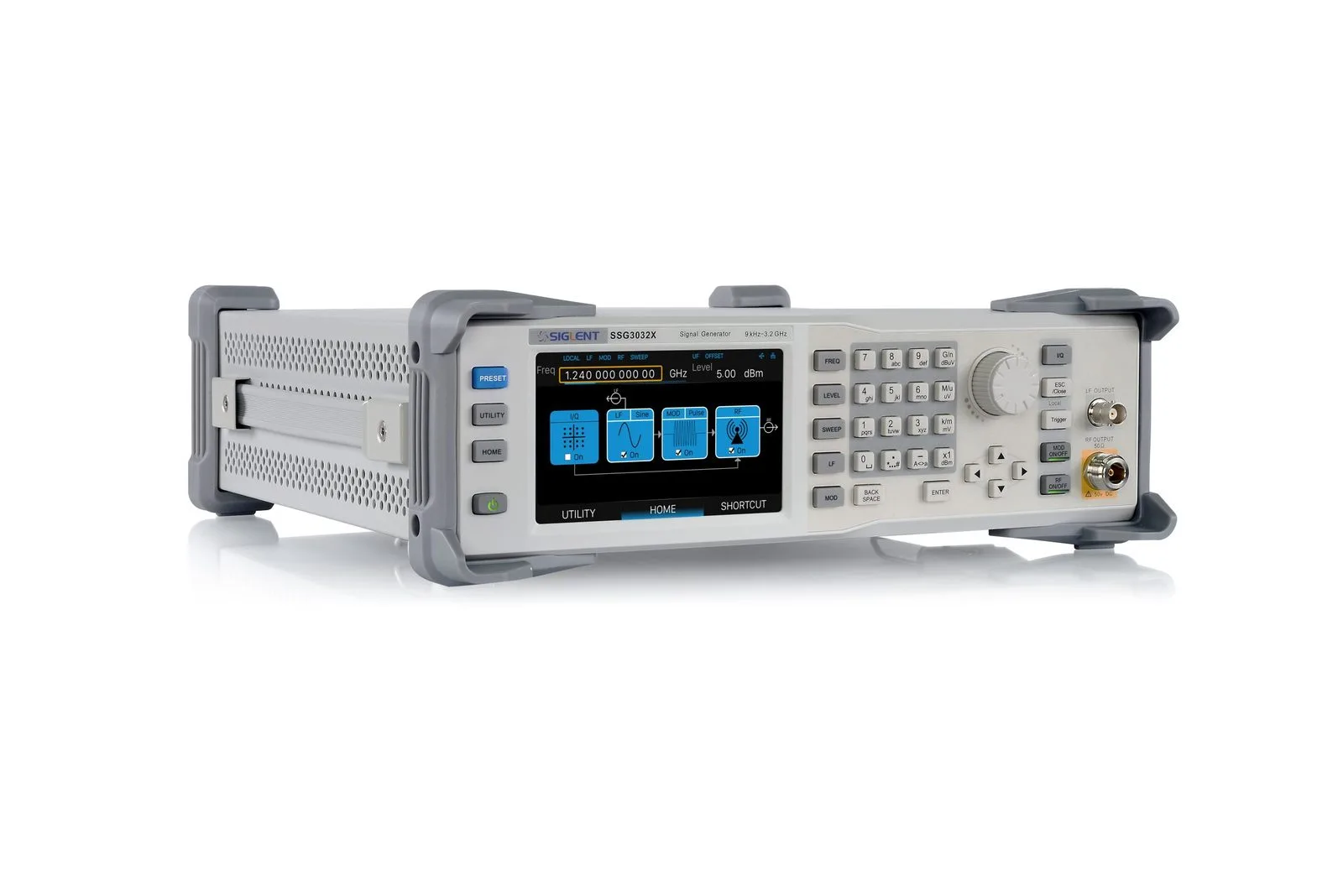 SIGLENT SSG3000X RF generator touch-screen interface