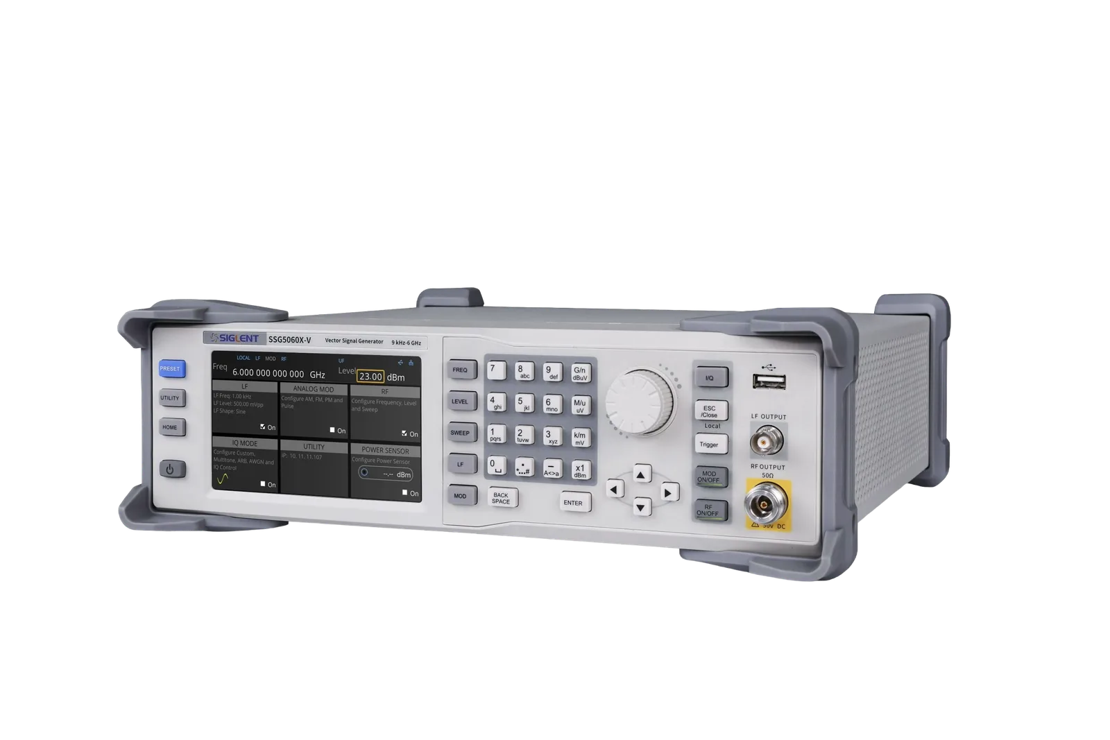 SSG5000X rear-panel RF generator interfaces