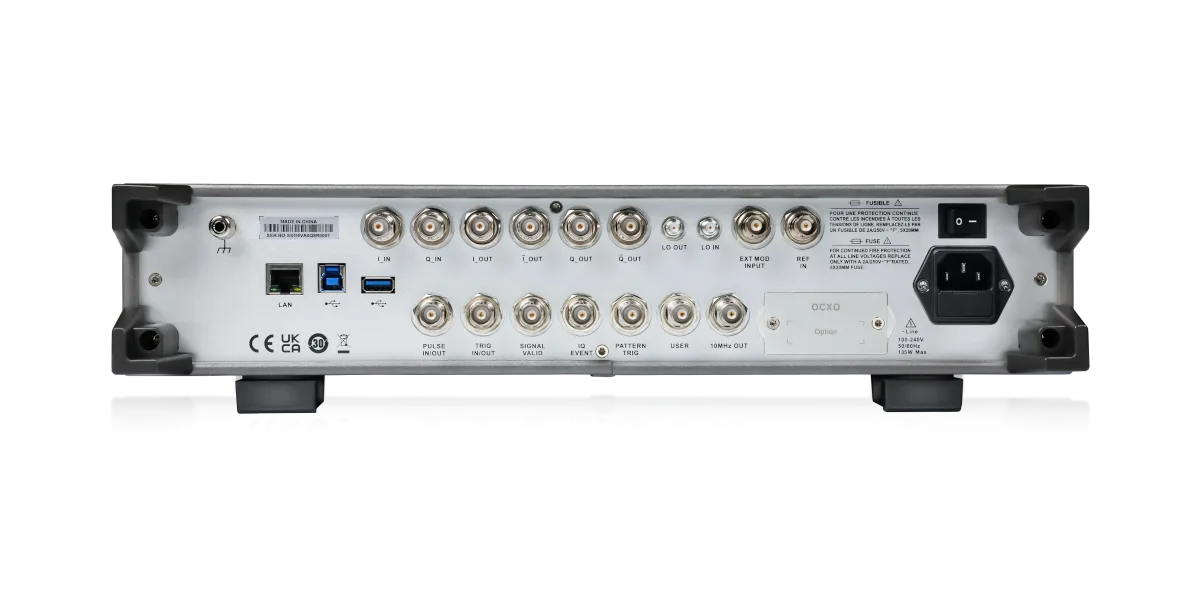 SSG6082A-V RF generator rear interface overview