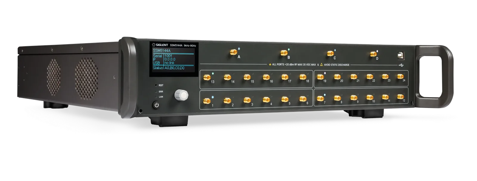 SIGLENT SSM5000A RF switch matrix multi-port test configuration