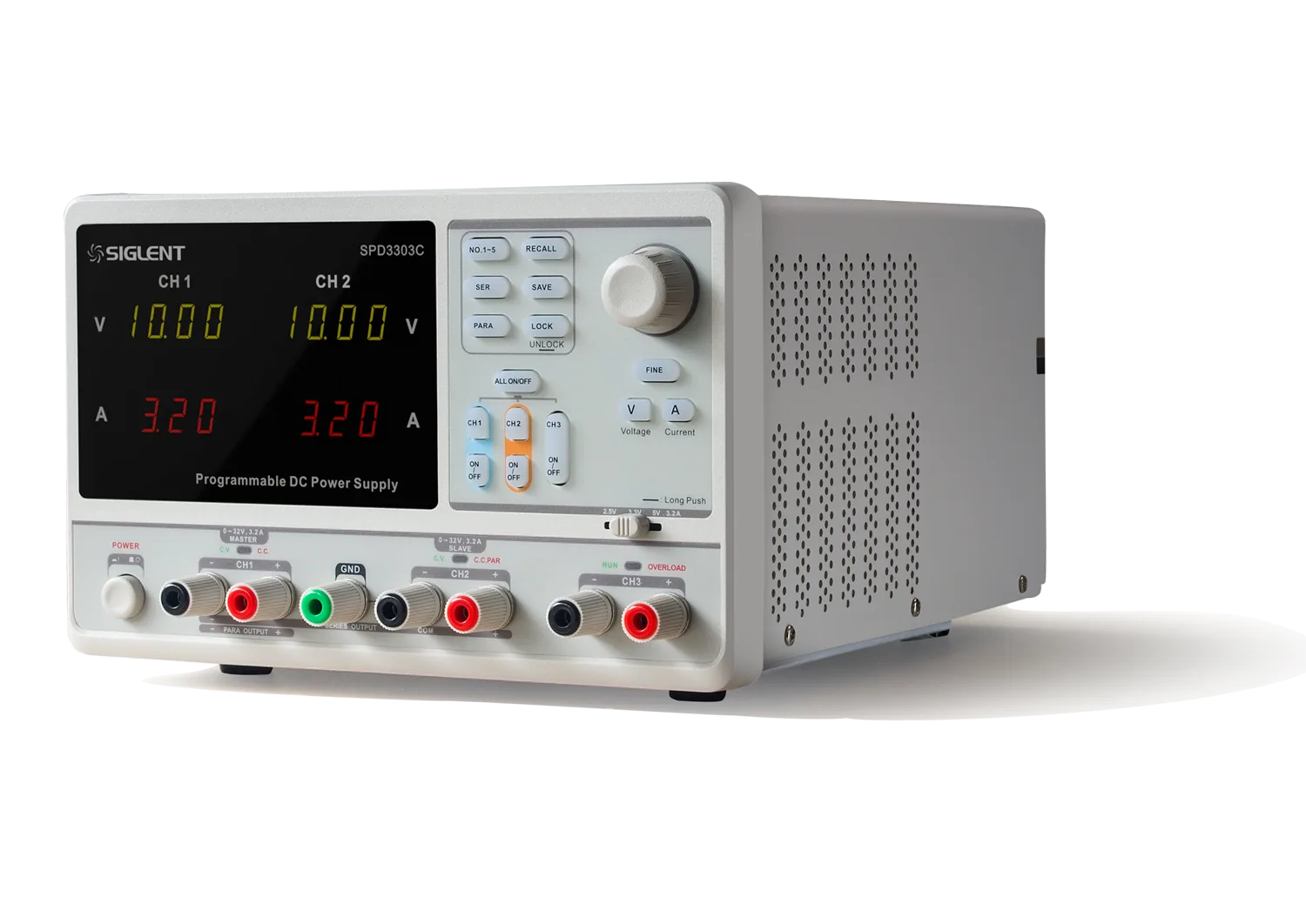 SPD3303C — Triple-output Programmable Linear DC Power Supply