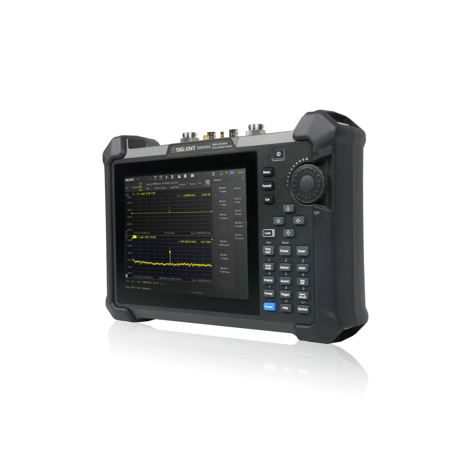 SIGLENT SHN900A cable and antenna test workflow