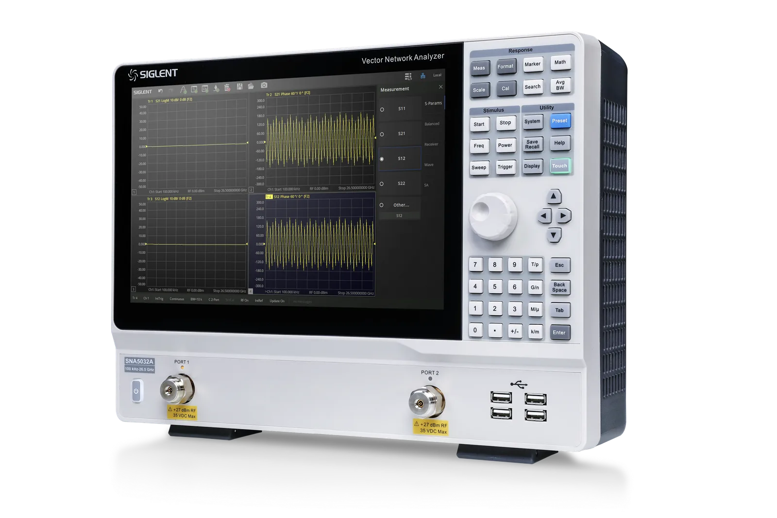 SIGLENT SNA5000A RF component characterization workflow