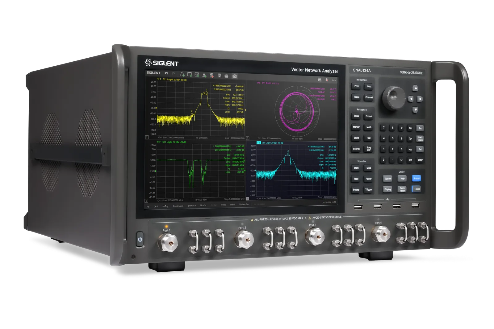SIGLENT SSU5000A mechanical RF switch interface view