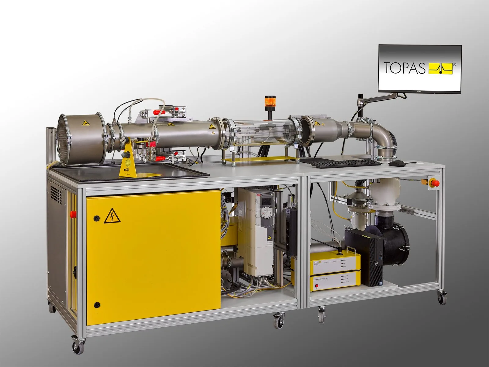 AFC 135 Aerosol Sensor Test & Calibration System workflow diagram