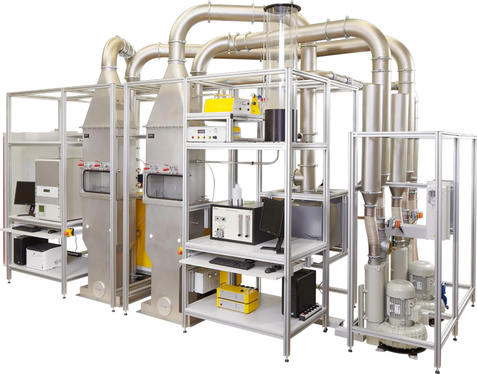 PAF 112 Cabin Air Gas Adsorption Test System workflow diagram