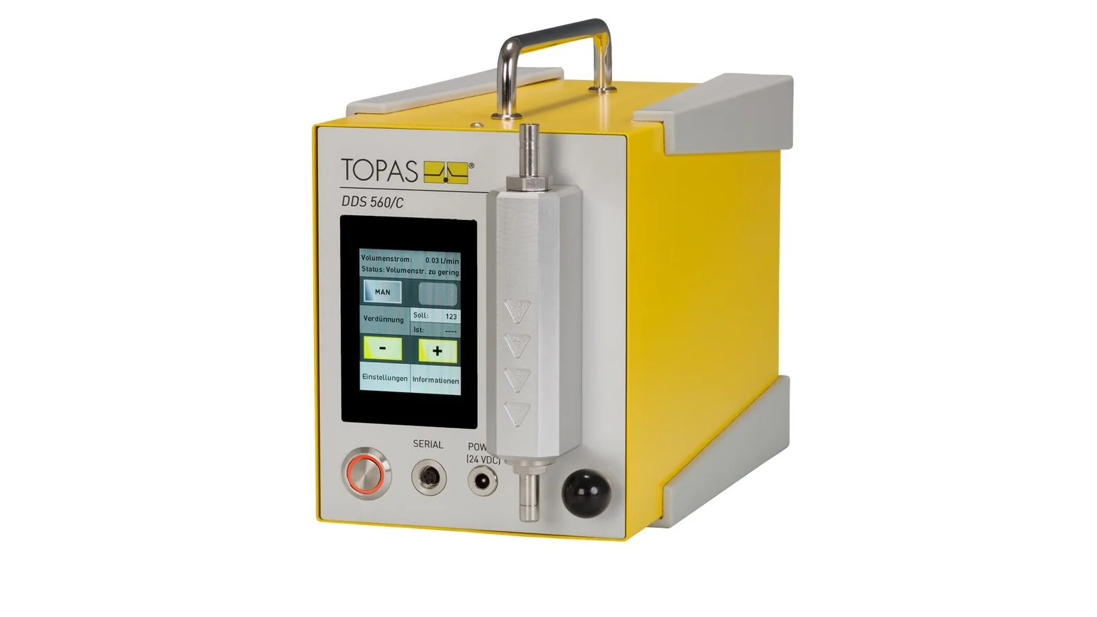 DDS 560/C Aerosol Dilution System workflow diagram