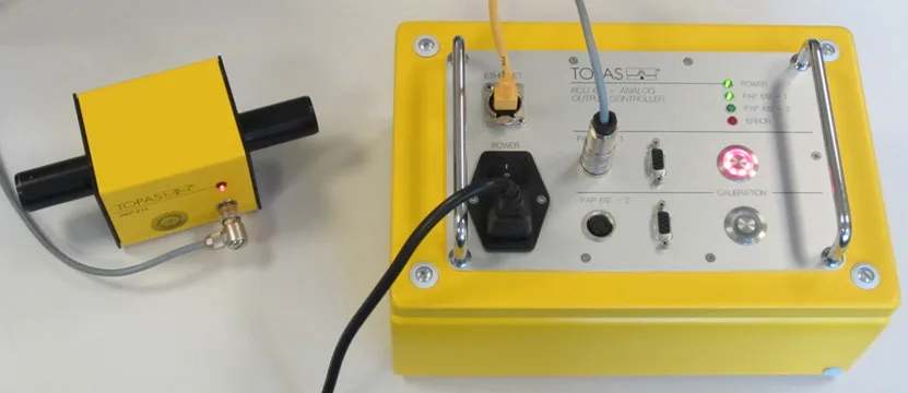 PAP 612 Process Aerosol Photometer workflow diagram