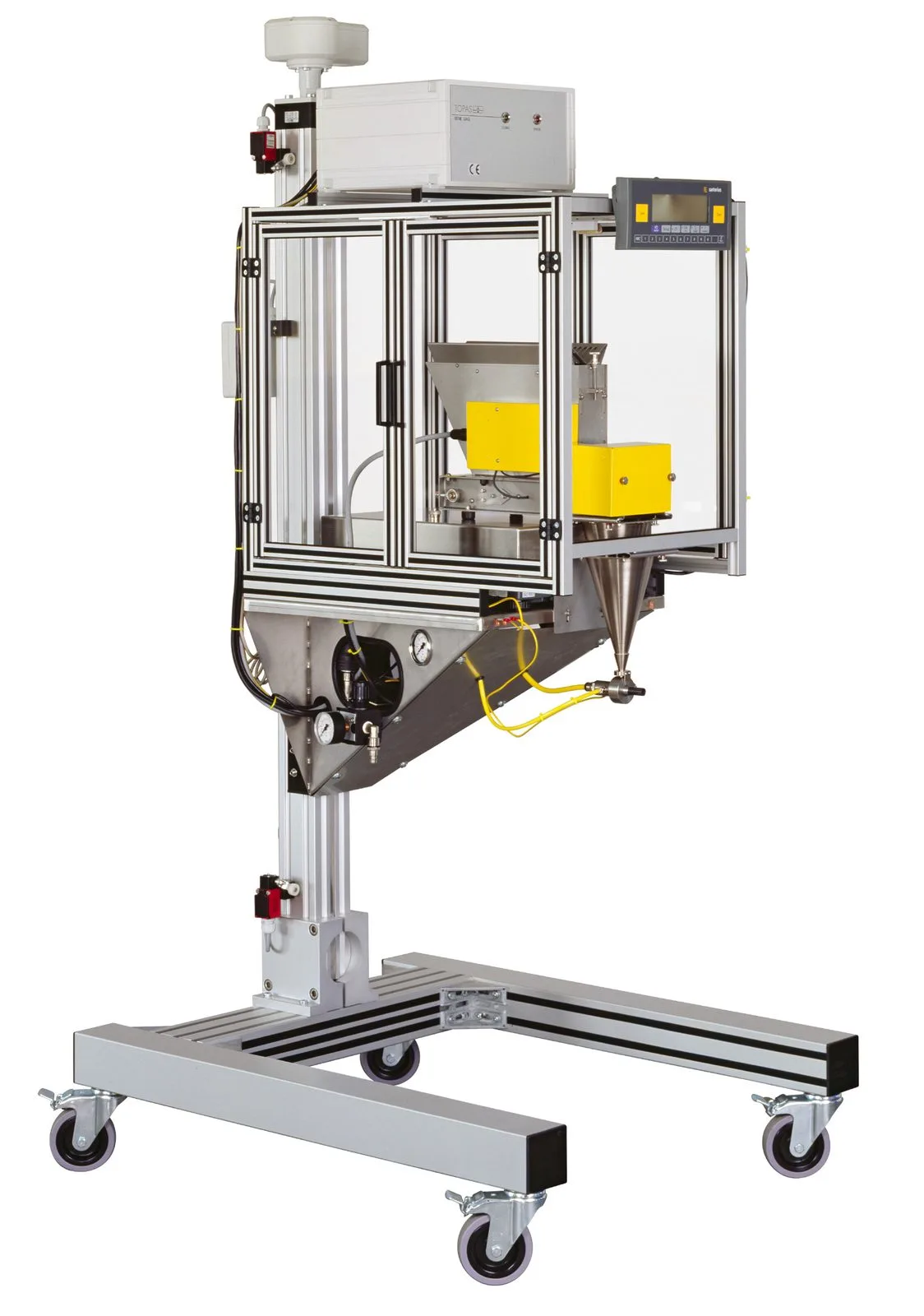 SAG 420 Solid Aerosol / Dust Disperser workflow diagram