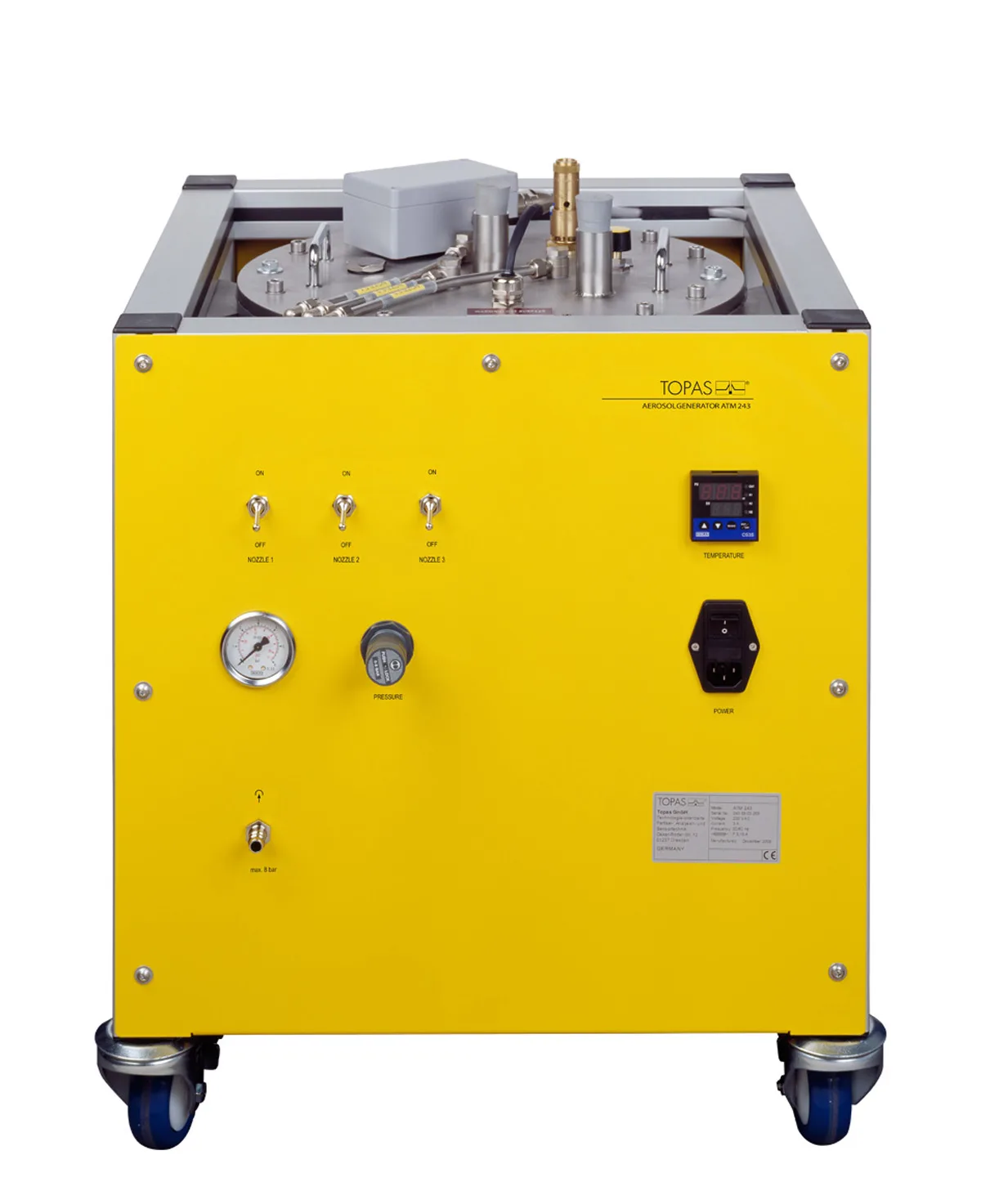 ATM 243 Special Liquid Aerosol Generators for Filter Testing workflow diagram